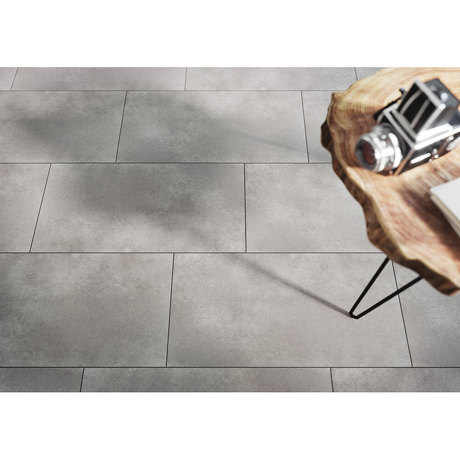 Gres szkliwiony CONCRETE DUST graphite mat 29,8x59,8 gat. I Cersanit